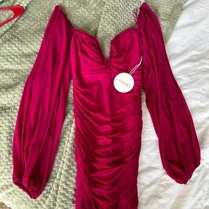 Good Vibes dress! COLOR IS MAGENTIA Tag says small but fits more like XS NWT!